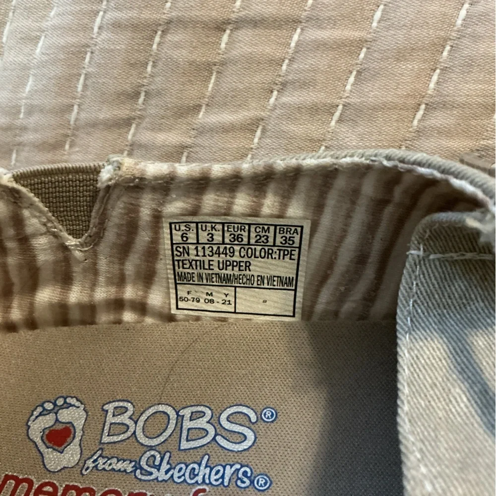 🌸BOBS Skipper - Summer Life Oxford Walking Sneakers from Finish Line-TAUPE - Picture 6 of 7
